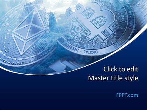 Free Blue Cryptocurrency Powerpoint Template Free Powerpoint Templates