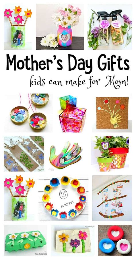 Find mother's day gifts for mom, grandma, godmother, aunt, and all the moms in your life. Mother's Day Homemade Gifts for Kids to Make - Buggy and Buddy
