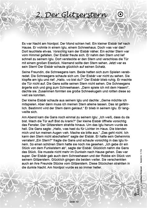 Lesetexte 4 klasse zum ausdrucken. Lesetexte WINTERZEIT