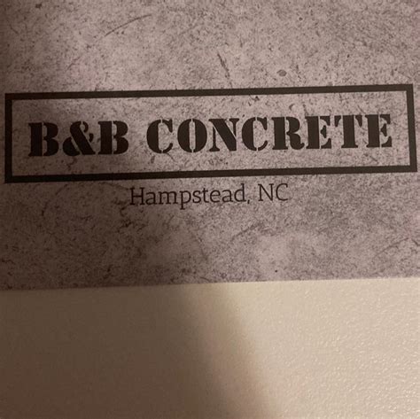 Bandb Concrete Topsail Nc