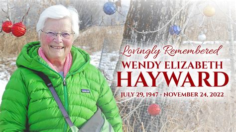 Funeral service for the late Ms. Wendy Elizabeth Hayward