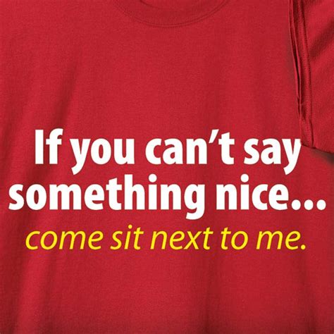 If You Cant Say Something Nice Come Sit Next To Me Shirt At Wireless