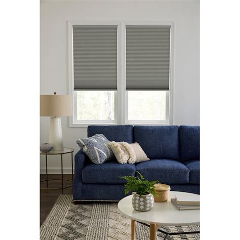 Levolor 34 In X 72 In Graphite Blackout Cordless Cellular Shade In The