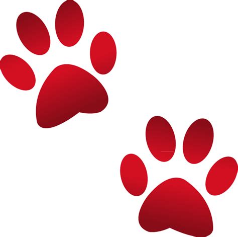 Paw Clipart Red Dog Paw Red Dog Transparent Free For Download On