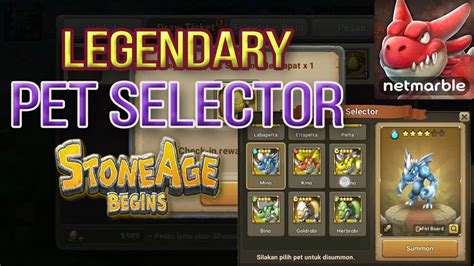 Stone Age Begins Legendary Pet Selector Gameplay Youtube