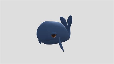 whale 3d model by saara kamar [36e97be] sketchfab