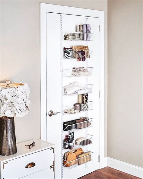 Bathrooms are small rooms that need lots of great spaces to store stuff. Over the door storage makes for a great space saving way ...