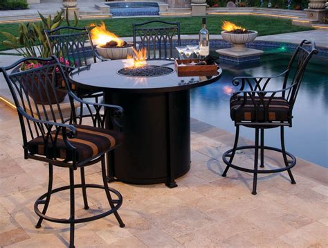High Top Patio Set With Fire Pit Outdoor Living Space Patio Set