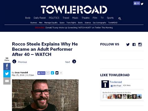 Rocco Steele Explains Why He Became An Adult Performer After 40 Watch