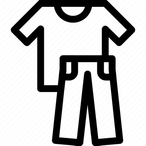 Clothes Fasion Pants T Shirt Icon