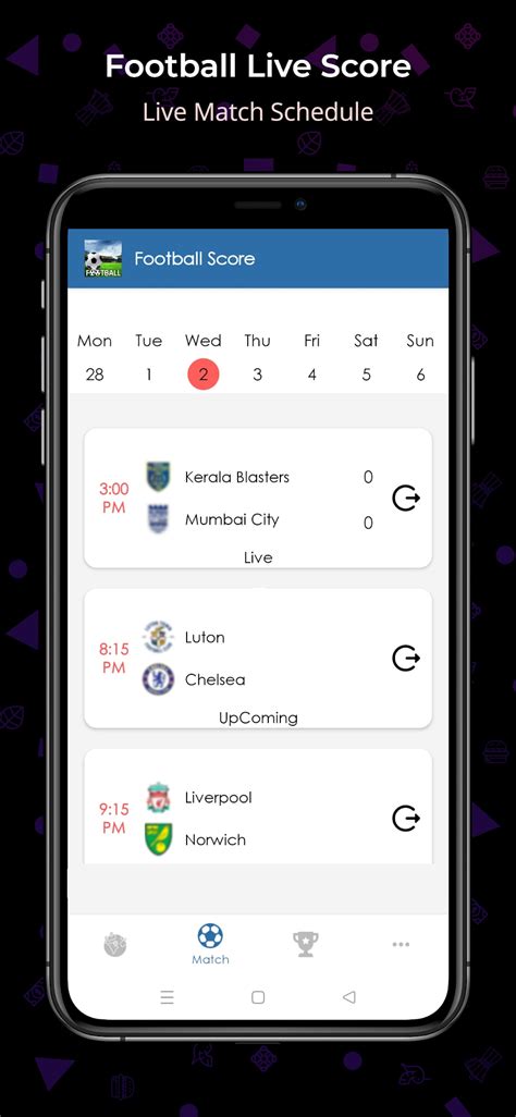 Live Soccer Football Tv Score لنظام Android تنزيل