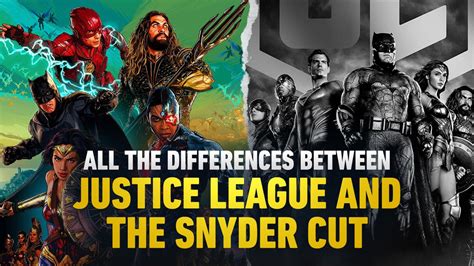Galería Justice League Snyder Cut Todas Las Diferencias Con La Versión De 2017