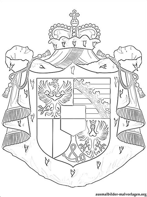 Tenga en cuenta que usted mismo puede cambiar de c. Malvorlagen Wappen von Liechtenstein zum Ausmalen ...