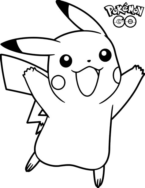 Pokémon go pikachu coloring page free printable coloring pages. Pokemon Go Coloring Pages - Best Coloring Pages For Kids