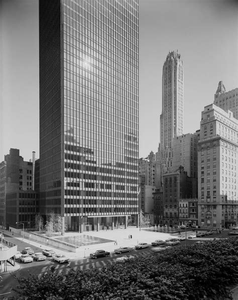 Seagram Building New York City Mies Van Der Rohe 1958