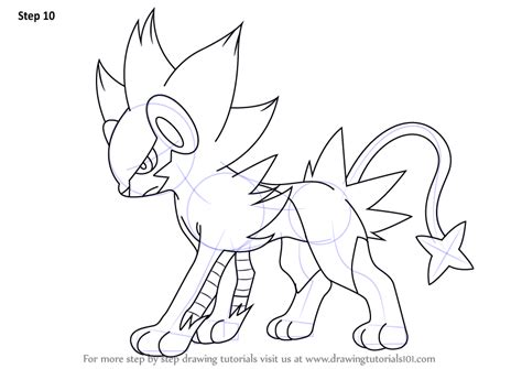 Pokemon Luxray Coloring Pages Sketch Coloring Page
