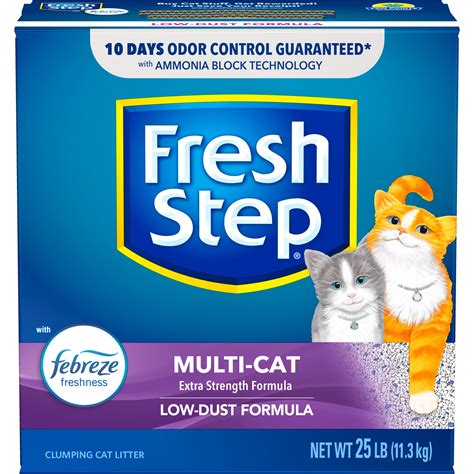 Fresh Step Multi Cat Extra Strength Scented Litter With Febreze