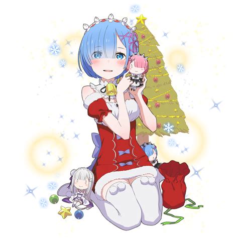 Imagen Rem Uchihime Collaboration Navidadpng Wikia Rezero