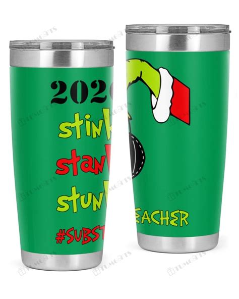 Buy Substitute Teacher The Grinch Christmas Stainless Steel Tumbler Homefavo
