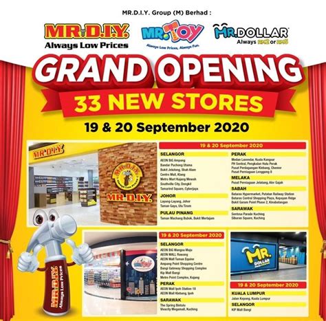 Click here to view all mr.diy store locations. MR.DIY Group is Opening 33 New Stores and Giving Away Free ...