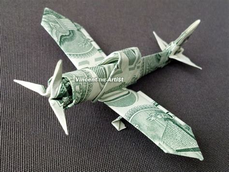 Zero Fighter Plane Money Origami Dollar Bill Art Dollar Bill