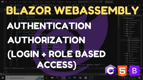 Authentication And Role Based Authorization In Blazor Webassembly With
