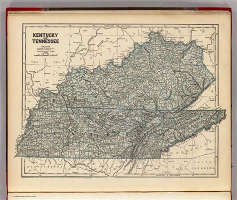 Kentucky Tennessee David Rumsey Historical Map Collection