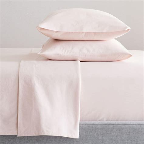 Organic Washed Cotton Percale Sheets West Elm United Kingdom