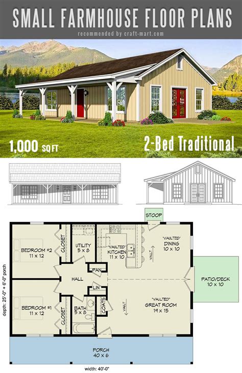 Small Farmhouse 1 Level House Designs Omaha House Plan One Story