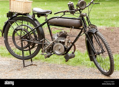 French Veteran Motorcycle brand Automoto MSW 175ccm 1925 Stock Photo