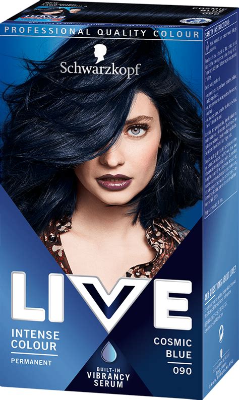 65 iridescent blue hair color shades & blue hair dye tips. 090 Cosmic Blue Hair Dye by LIVE | LIVE Colour Hair Dye ...