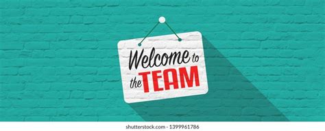 Welcome Team Banner Stock Photo 1399961789 Shutterstock