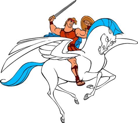 Hsnvuad Disney Hercules And Pegasus Free Transparent Png Download