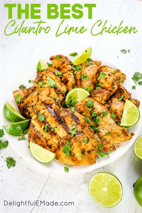 Trim any fat from the chicken thighs and place in a large freezer bag. Grilled Cilantro Lime Chicken | The BEST Cilantro Lime ...