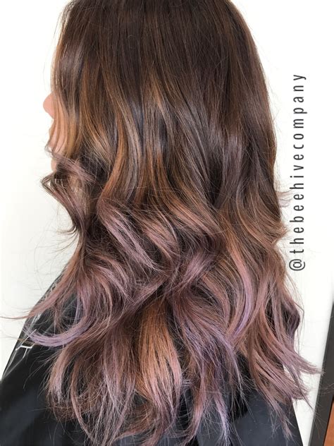 Pretty purple highlights and balayage ideas for blonde, brunette and red hair1. Brunette balayage with lavender pieces | Purple ombre hair ...