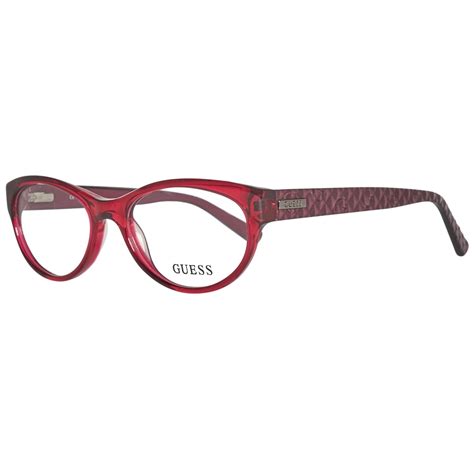 Eyeglasses Frame Guess Red Women Gu2377 Bu 51