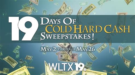 19 days of cold hard cash sweepstakes is here