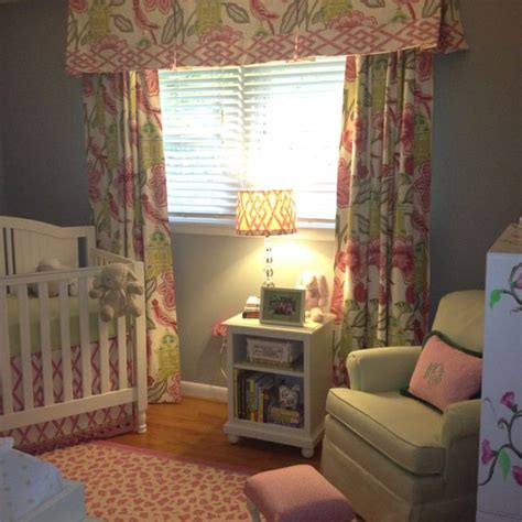 Pink And Green Nursery Love The Curtains Pink And Green Nursery