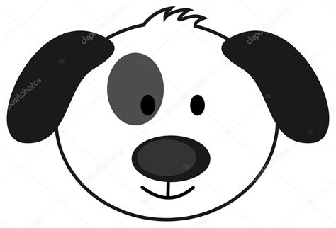 Cute Dog Face — Stock Vector © Hurgem 65231167
