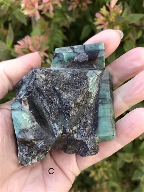 Emerald Crystal Polished Emerald Geological Specimen Emerald Etsy