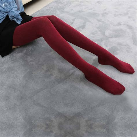 Extra Long Thigh High Socks Set [black Pink Wine Red] Lunacatz
