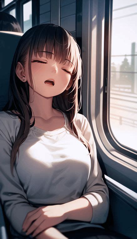 Sleeping In The Train AiWholesome Sleeping Drawing Girl Sleeping