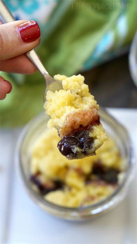 Crockpot Blueberry Cobbler In Mason Jars · The Typical Mom