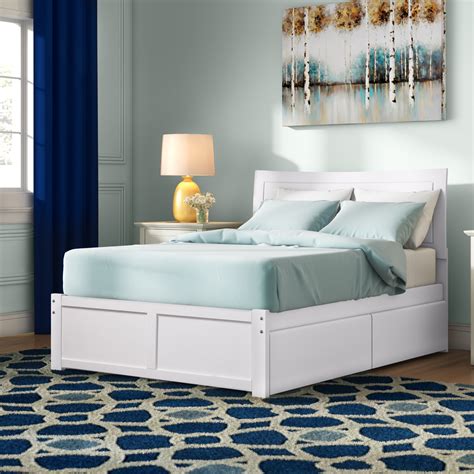 Preferred product yourzone kids bedroom the feeling of a clutterfree bedroom organized in a bed frame in individual storage check out the facades of the. Wrington Storage Platform Bed White / Red Barrel Studio ...