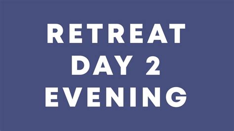 Witnesses Winter Retreat 2021 Day 2 Evening Service Youtube