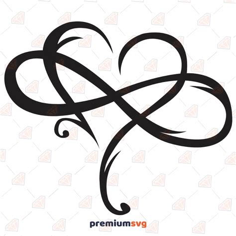 Infinity Heart Svg Cut File Infinity Sign Vector Instant Download