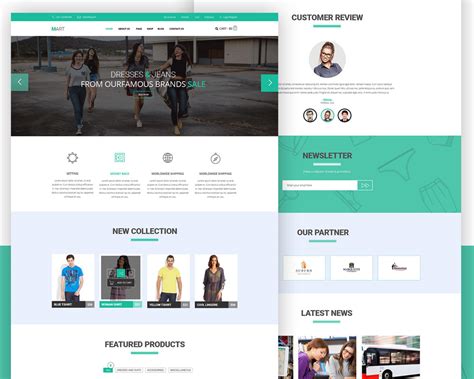 Ecommerce Website Free Psd Template Download Psd