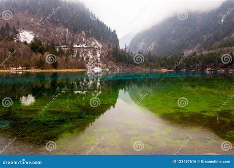 Lake Jiuzhaigou Park Stock Photo Image Of Autumn Blue 123457616