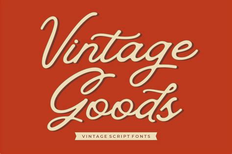 Vintage Goods Script Font By 50fox · Creative Fabrica