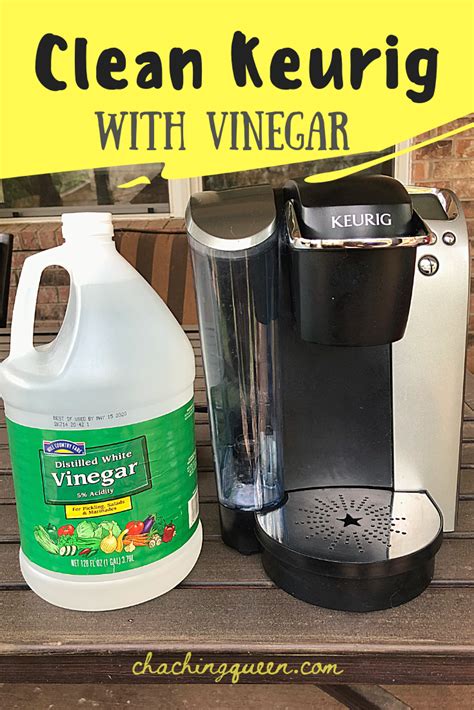 Use this process to descale your coffee maker, removing the calcium mineral buildup. How to Clean A Keurig Coffee Maker with Vinegar - Cha ...